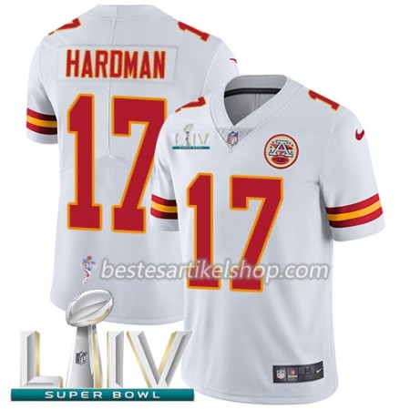 Herren Kansas City Chiefs Trikot Mecole Hardman 17 Nike Weiß 2020 Super Bowl LIV